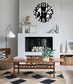 Wooden Silent Non-Ticking Wall Clock for Home Stylish Latest Designer Wall Clock for Home Living Room Bedroom Office Hall