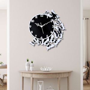 Wooden Silent Non-Ticking Wall Clock for Home Stylish Latest Designer Wall Clock for Home Living Room Bedroom Office Hall
