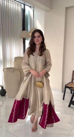 Jimmy Choo Top Plazzo & Dupatta Set