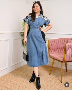 Denim dress
